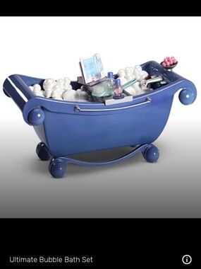 American Girl Blue Bubble Bath Bathtub Play Set